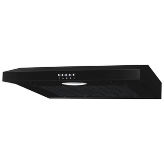 Culina UBSVH60BK 60cm Visor Extractor Hood in Black 3 Speed Fan