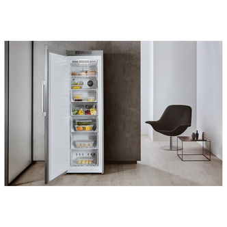 Whirlpool UW8F2CXLSBUK 60cm Tall Fr Free Freezer Optic Inox 1 87m E Ra