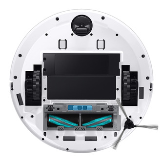 Samsung VR30T80313W Jet Bot Cleaning Robot in White with Charging Stat