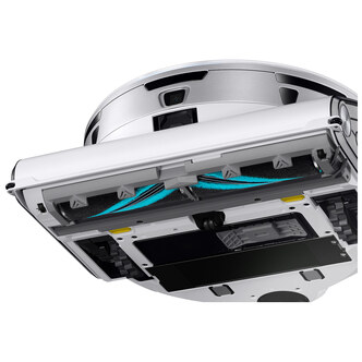 Samsung VR50T95735W Jet Bot AI Cleaning Robot in Silver with Clean Sta
