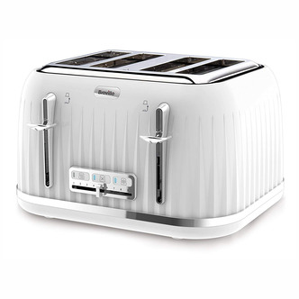 Breville VTT470 Impressions Collection 4 Slice Toaster in White