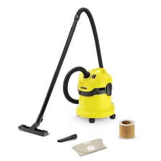 Karcher WD2 Multi Purpose Wet & Dry Vacuum Cleaner in Yellow/Black