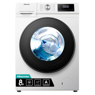 Hisense WDQA8014EVJM Washer Dryer in White 1400 Spin 8kg/5kg A Rated