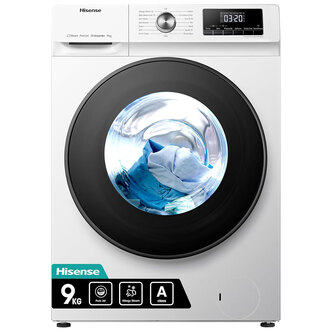 Hisense WFQA9014EVJM 9kg 1400 Spin Washing Machine in White A Rated Inverter