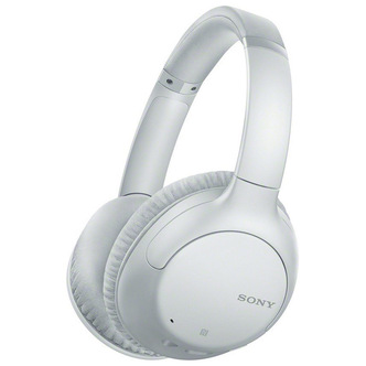 Sony WH-CH710NW Over Ear Wireless Noise Cancelling Headphones in White