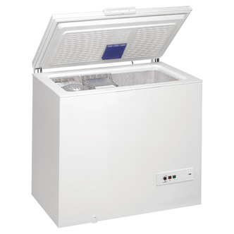 Whirlpool WHM3111 1 118cm Chest Freezer in White 312 Litre 0 92m F Rat