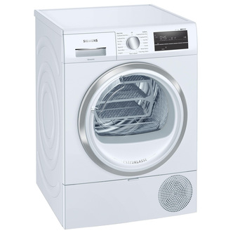Siemens WT47RT90GB 9kg iQ500 Heat Pump Condenser Dryer in White A++ Rated