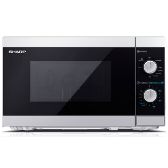 Sharp YC-MG01U-S Compact Microwave with Grill - 20L 800W 1000W Grill