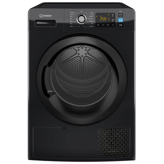 Indesit YTM1192BXUK 9kg Heat Pump Condenser Dryer in Black A++ Rated