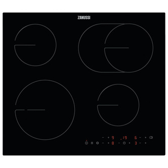 Zanussi ZHRX643K 60cm 4 Zone Ceramic Hob in Black Touch Control