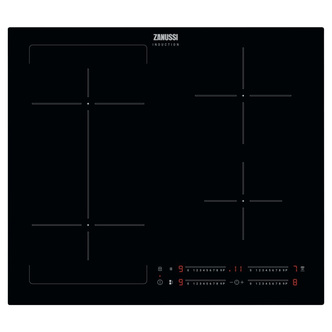 Zanussi ZIFN644K 60cm 4 Zone Induction Hob in Black JoinZone & Hob2Hood