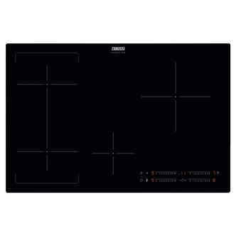 Zanussi ZIFN844K 80cm 4 Zone Induction Hob in Black JoinZone & Hob2Hood