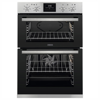 Zanussi ZOA35660XK 60cm Built In Electric Double Oven in Stainless Steel