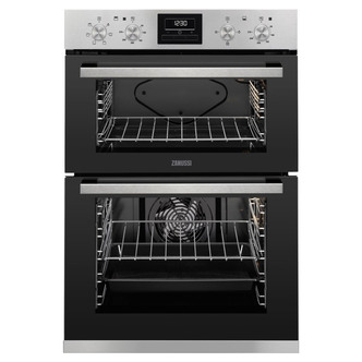 Zanussi ZOD35660XK 60cm Built-In Electric Double Oven in St/Steel A Rated