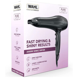 Wahl ZY129 Pure Radiance Ionic Hair Dryer Bllack 2000W