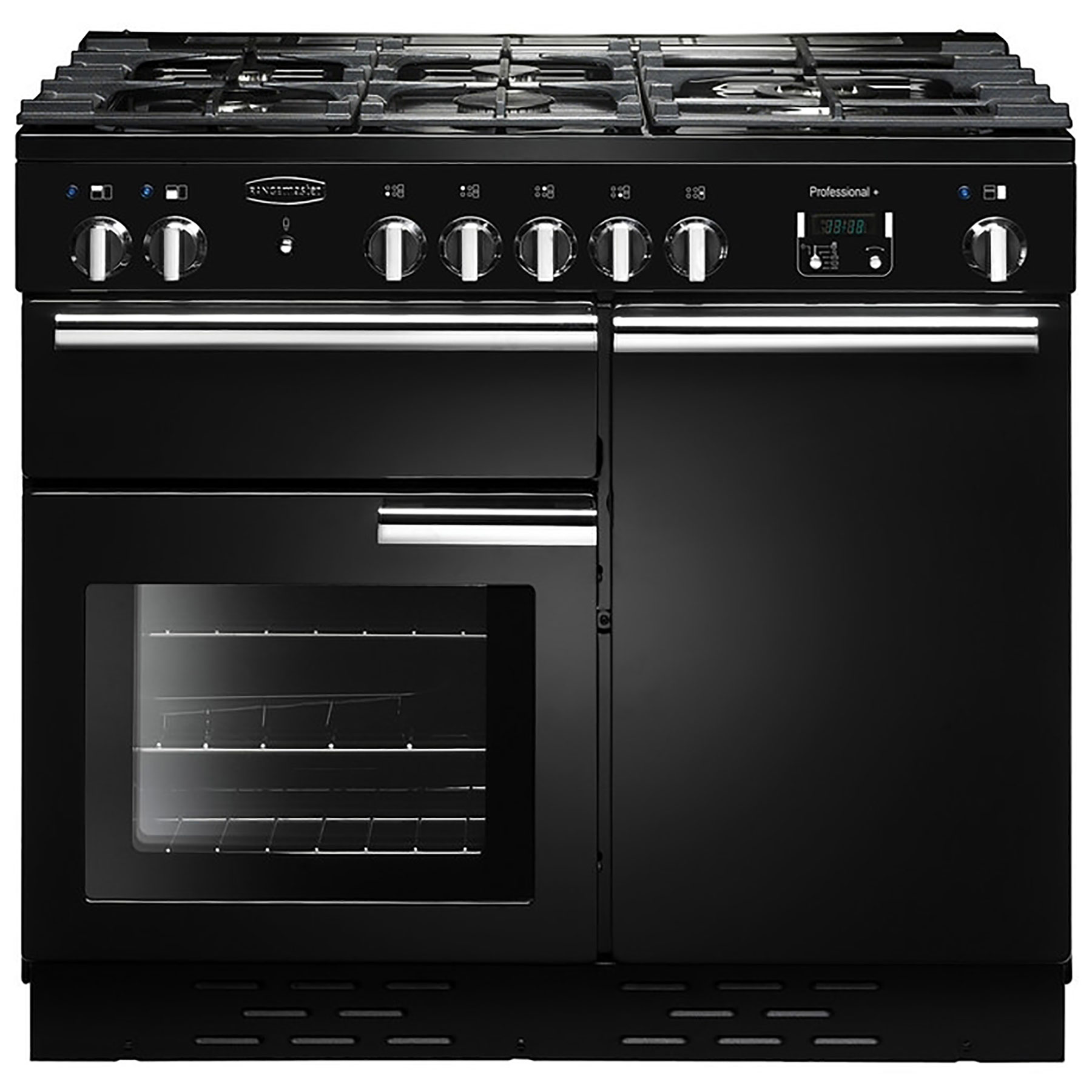 Rangemaster 111780 100cm Wide Professional Plus Gas Range Cooker in Bl