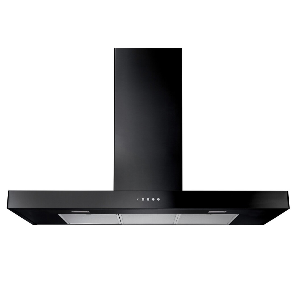 Rangemaster 134710 110cm Flat Cooker Hood in Black