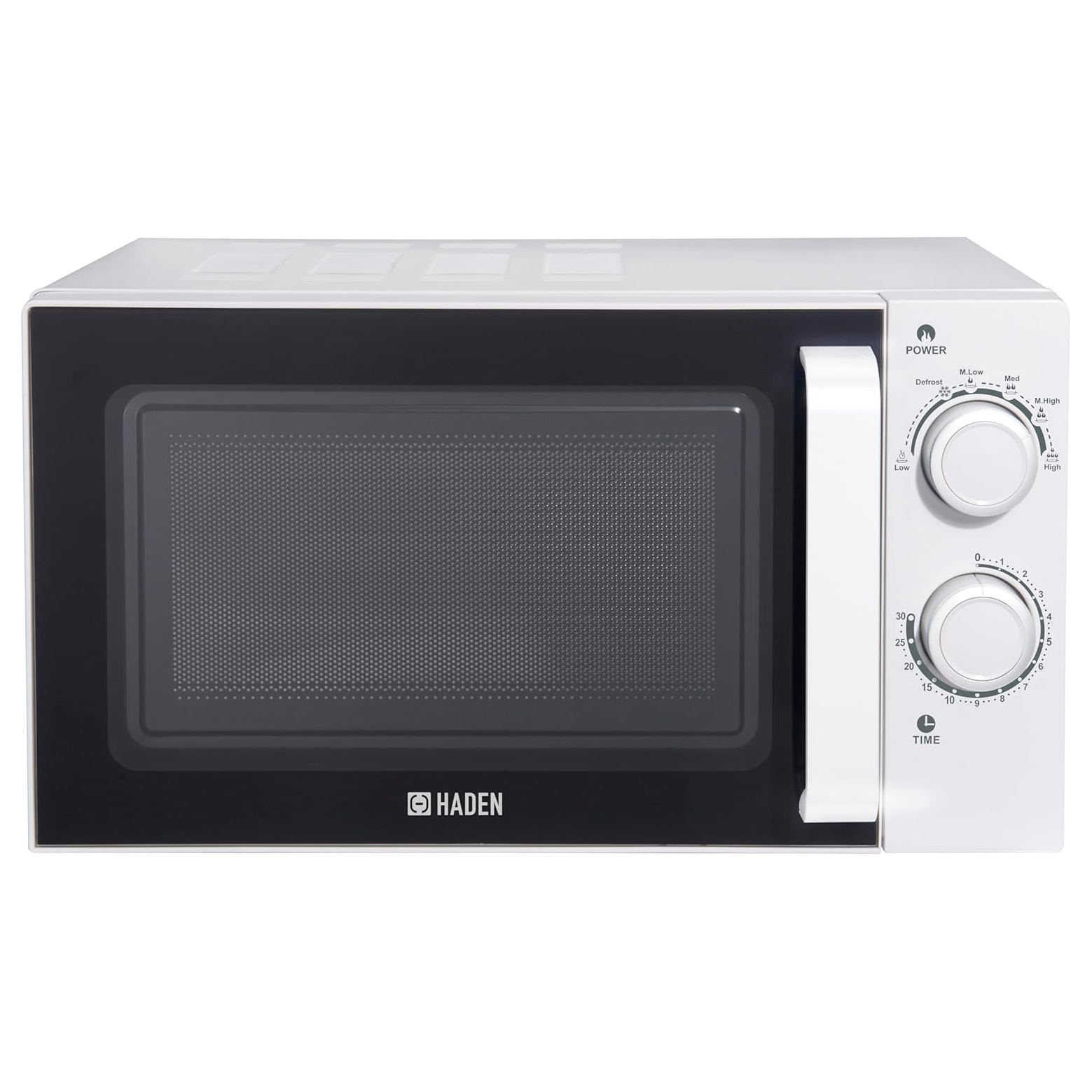 Haden 195678 Microwave Oven in White 20L 700W Manual Controls