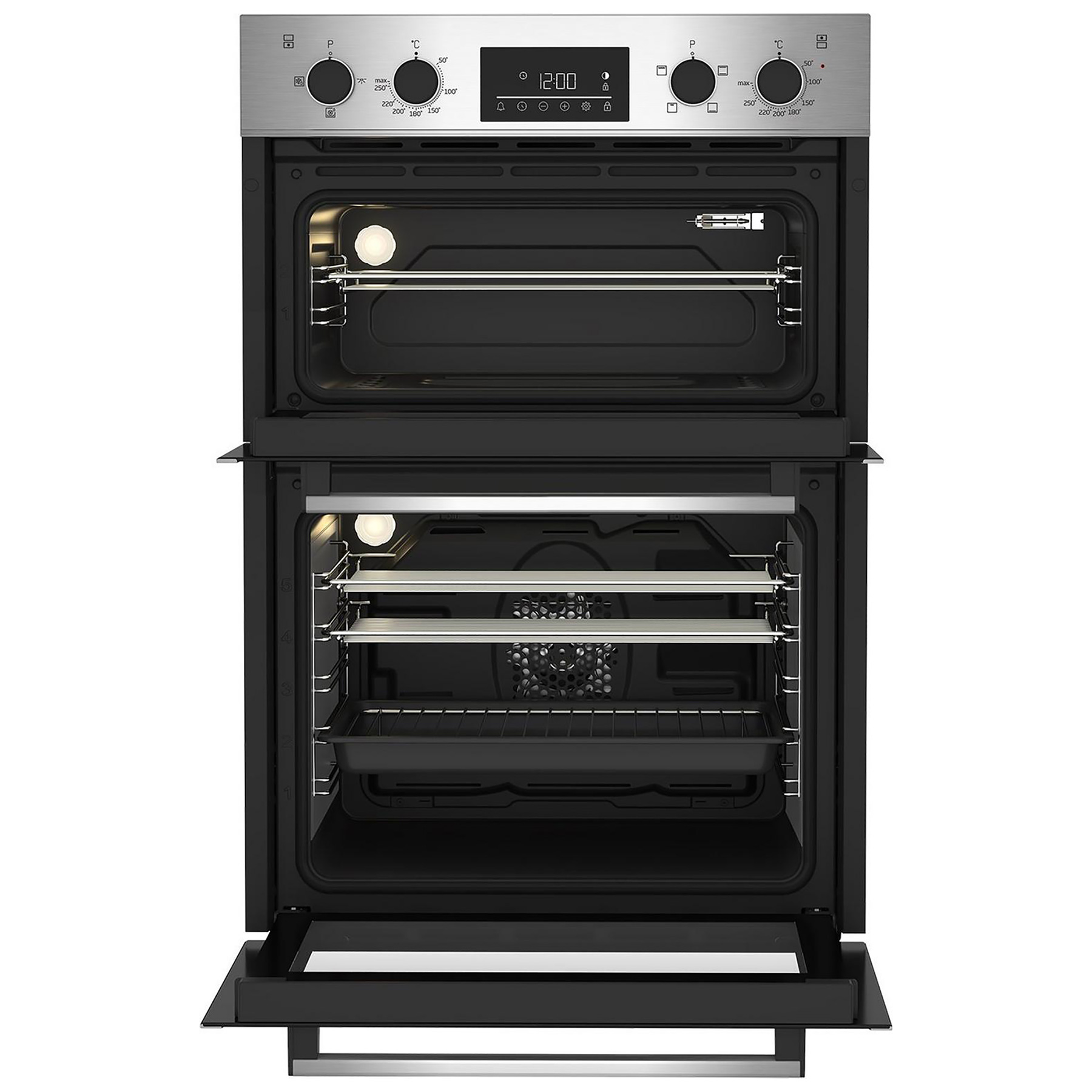 Beko CDFY22309X Built In Electric Double Oven in St Steel A Rated, photo 2