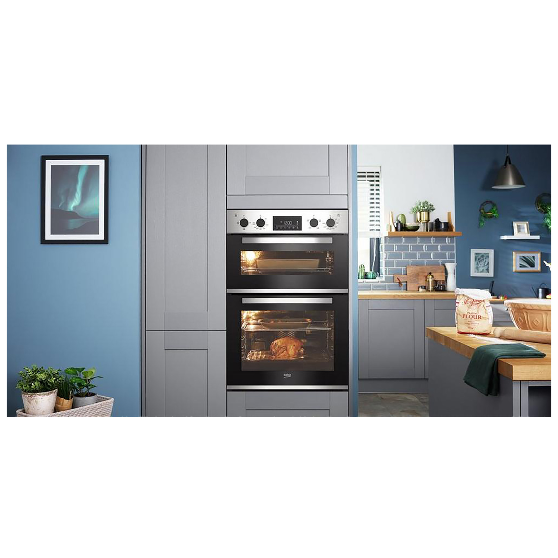 Beko CDFY22309X Built In Electric Double Oven in St Steel A Rated, photo 5