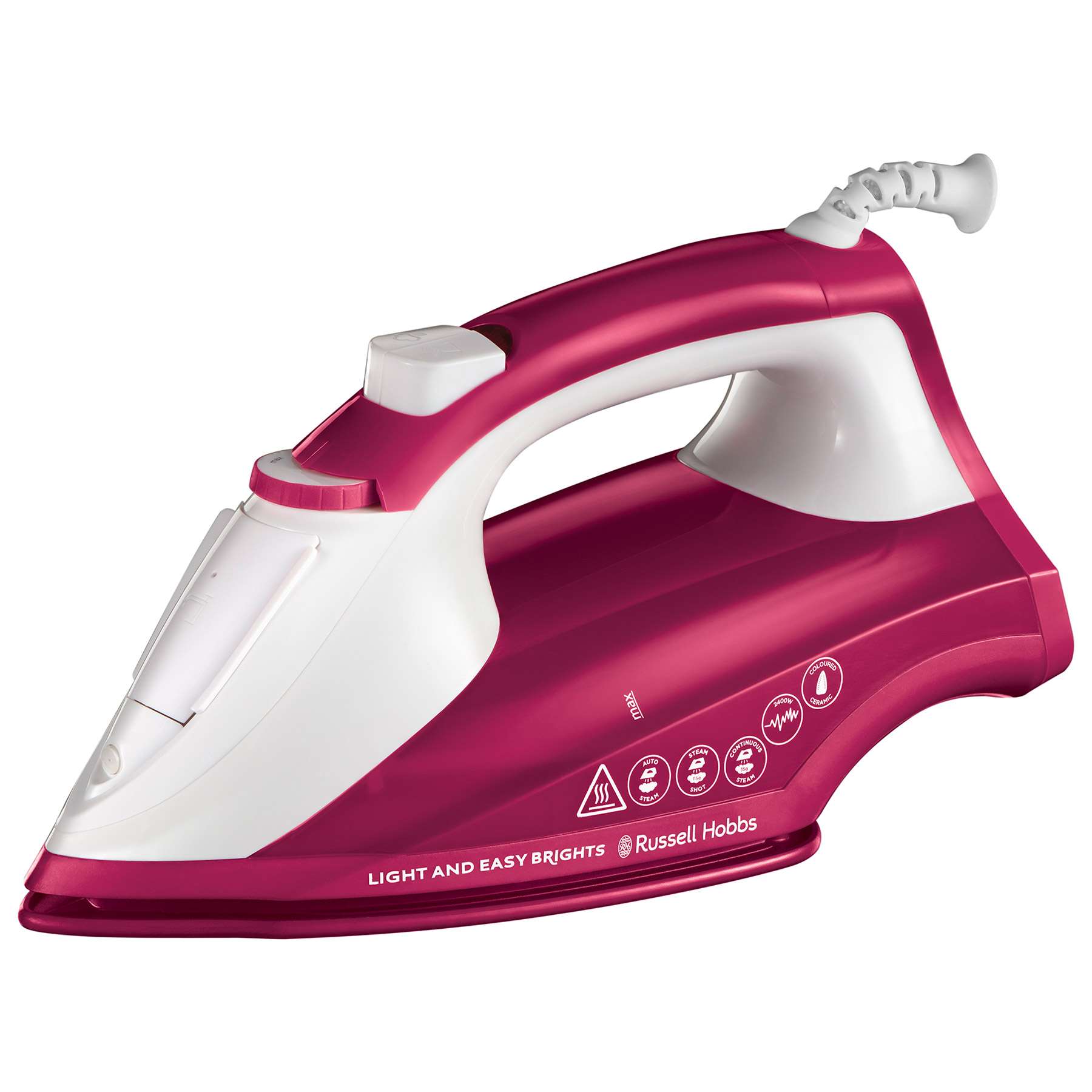 Image of Russell Hobbs 26480 Light Easy Brights Steam Iron in Berry