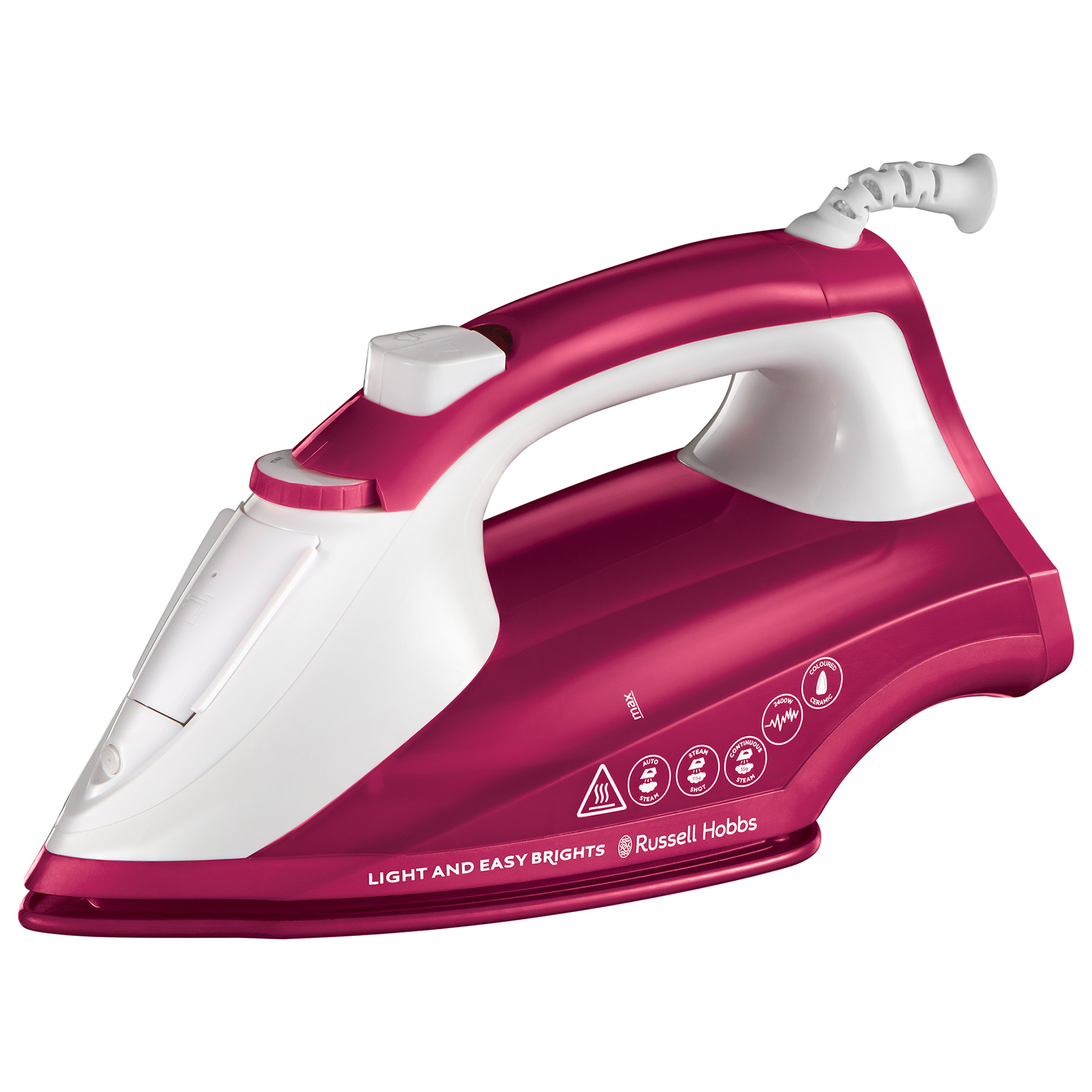 Russell Hobbs 26480 Light Easy Brights Steam Iron in Berry