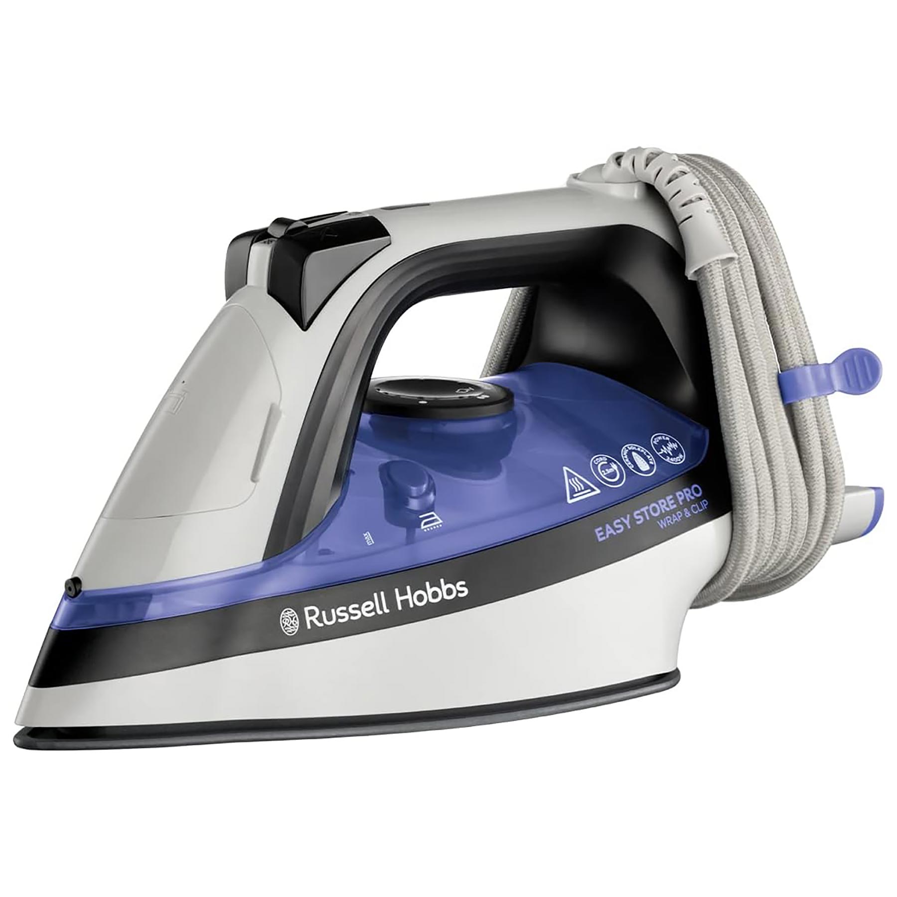 Image of Russell Hobbs 26730 Easy Store Pro Wrap Clip Steam Iron 2400W White