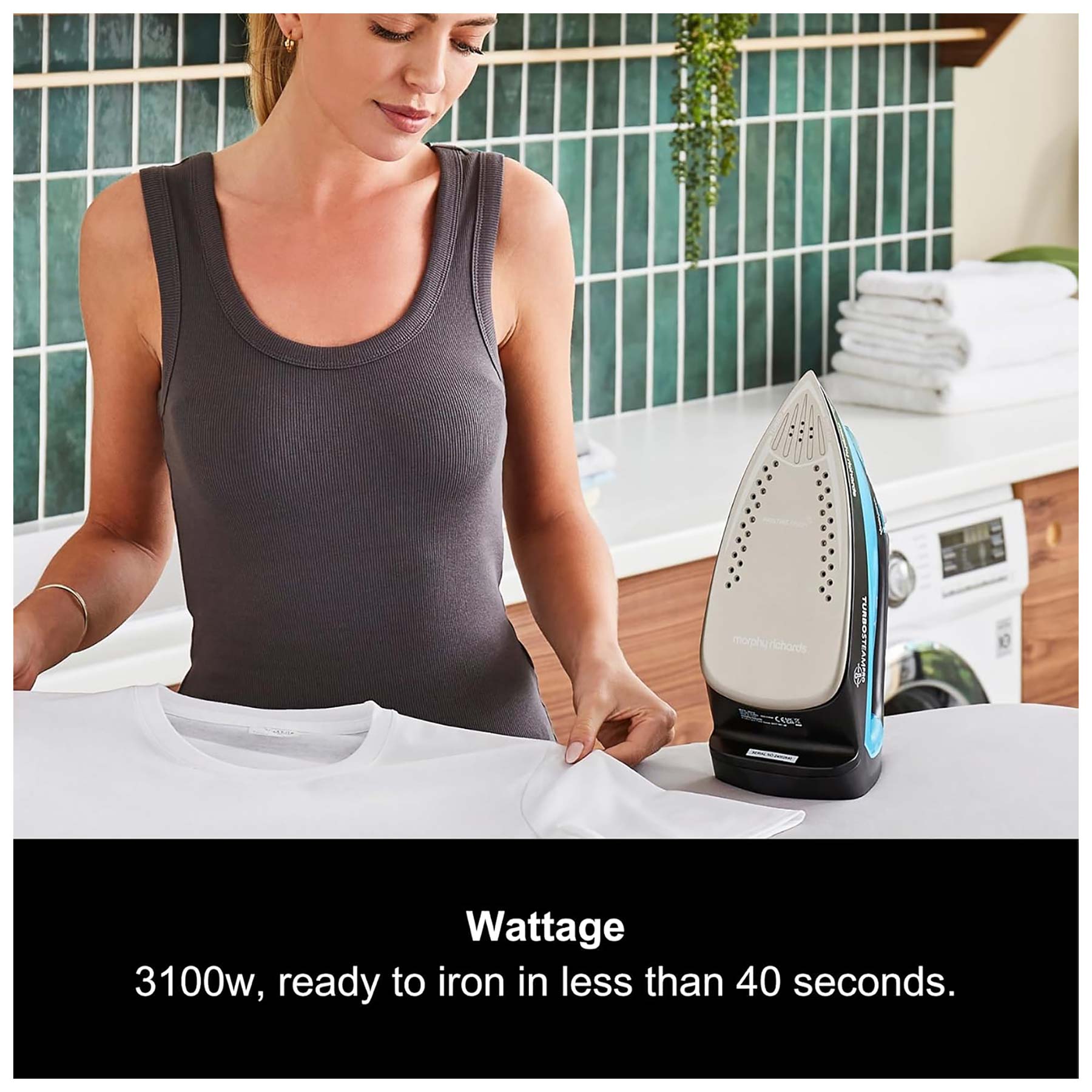 Morphy Richards 303210 Turbosteam 3100w Pro Digital Intellitemp Iron B, photo 5