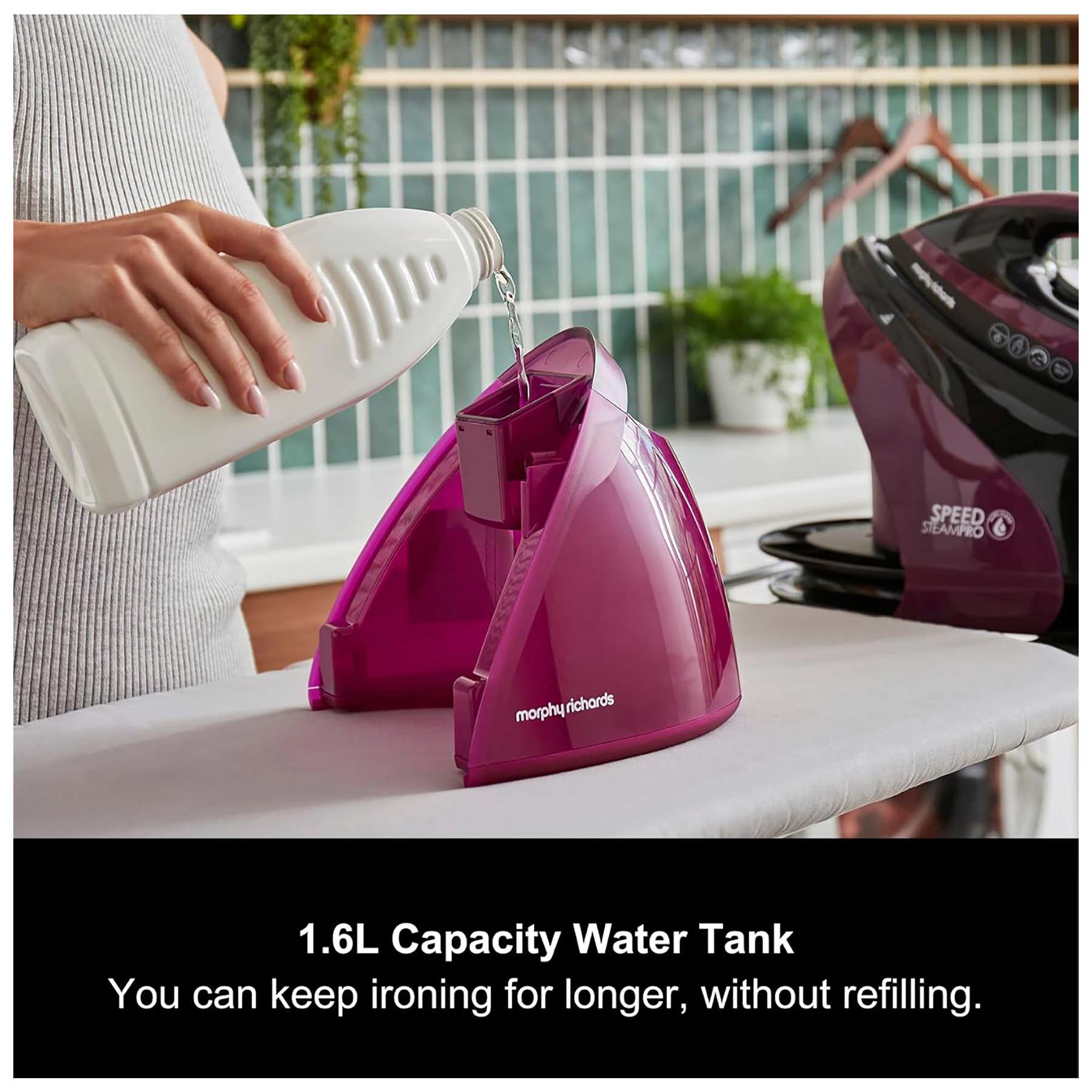 Morphy Richards 332102 Speed Steam Pro Steam Generator Iron Autoclean Purple, photo 3