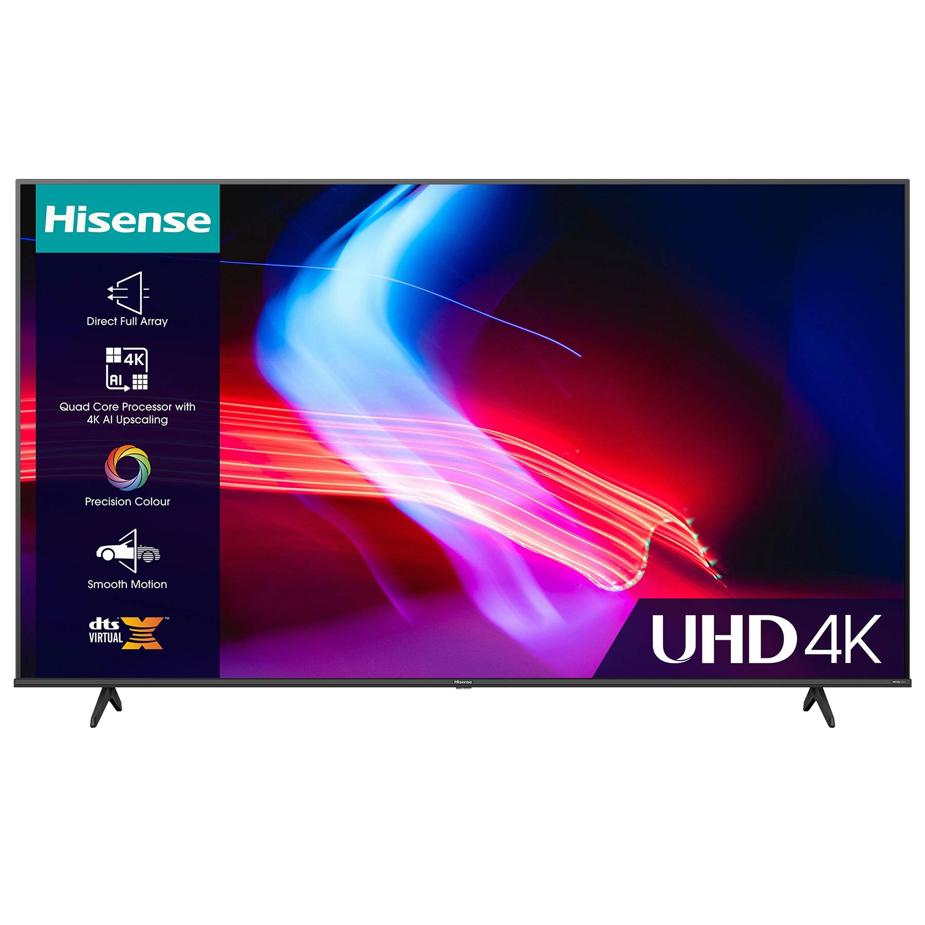 Image of Hisense 43A6KTUK 43 4K HDR UHD Smart LED TV Dolby Vision DTS Virtual X