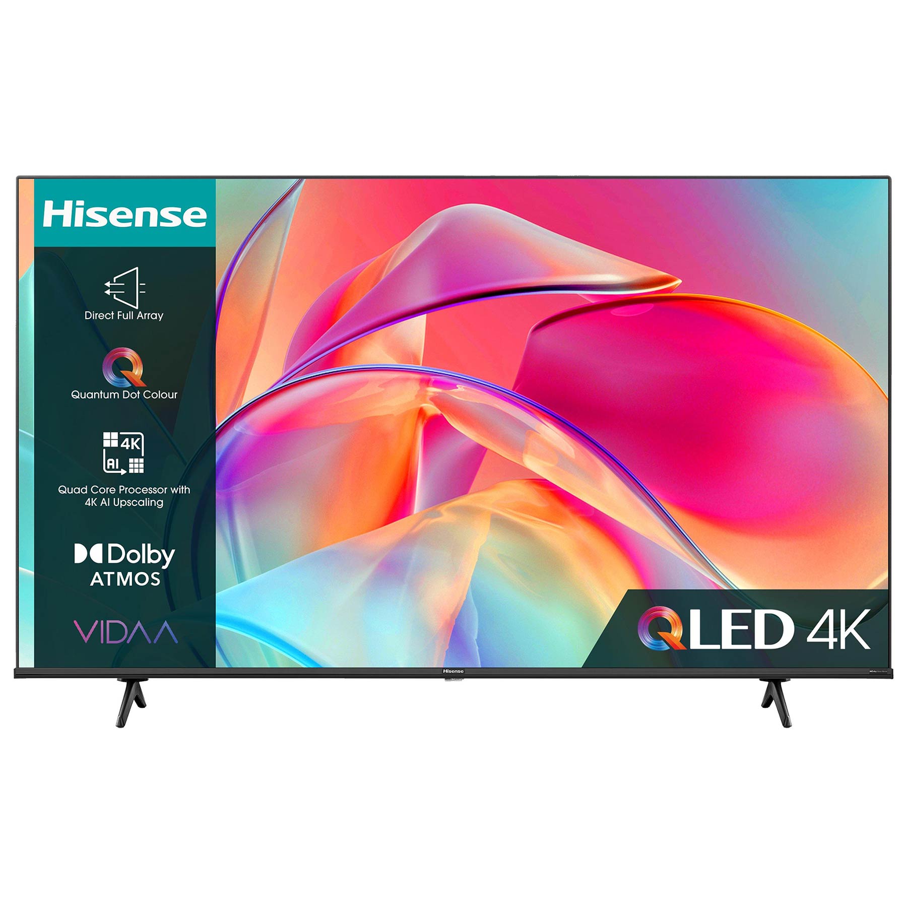 Image of Hisense 43E7KQTUK 43 4K HDR UHD Smart QLED TV Dolby Vision Atmos