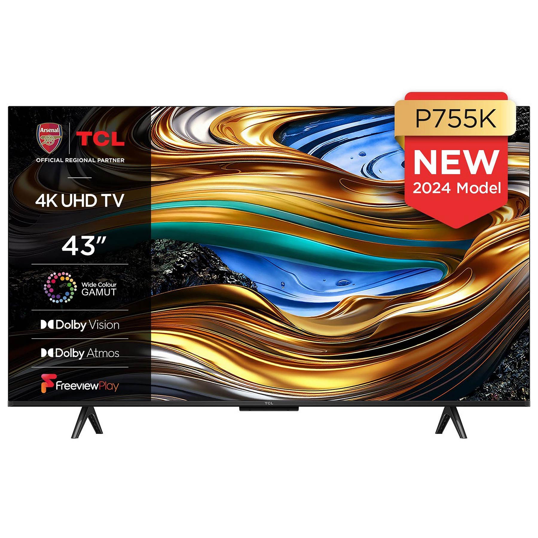 TCL 43P755K 43 4K HDR UHD Smart LED TV Dolby Vision Dolby Atmos