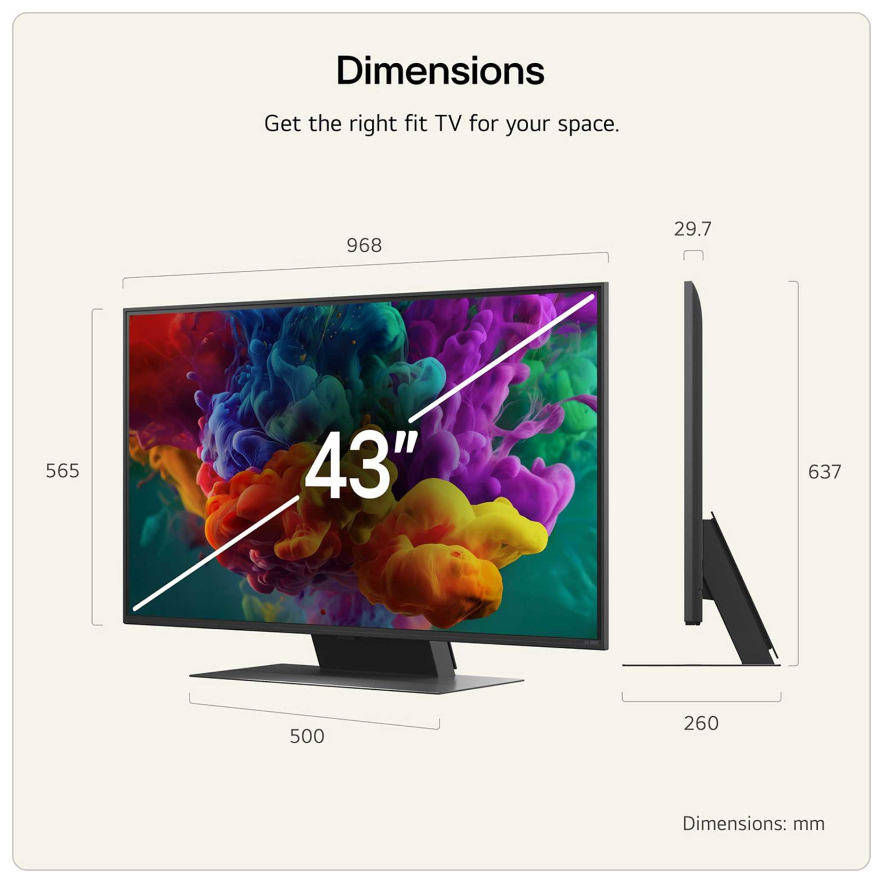 LG 43QNED87B6A 43 4K Ultra HD HDR Smart QNED evo AI MiniLED TV HDR10 A, photo 3
