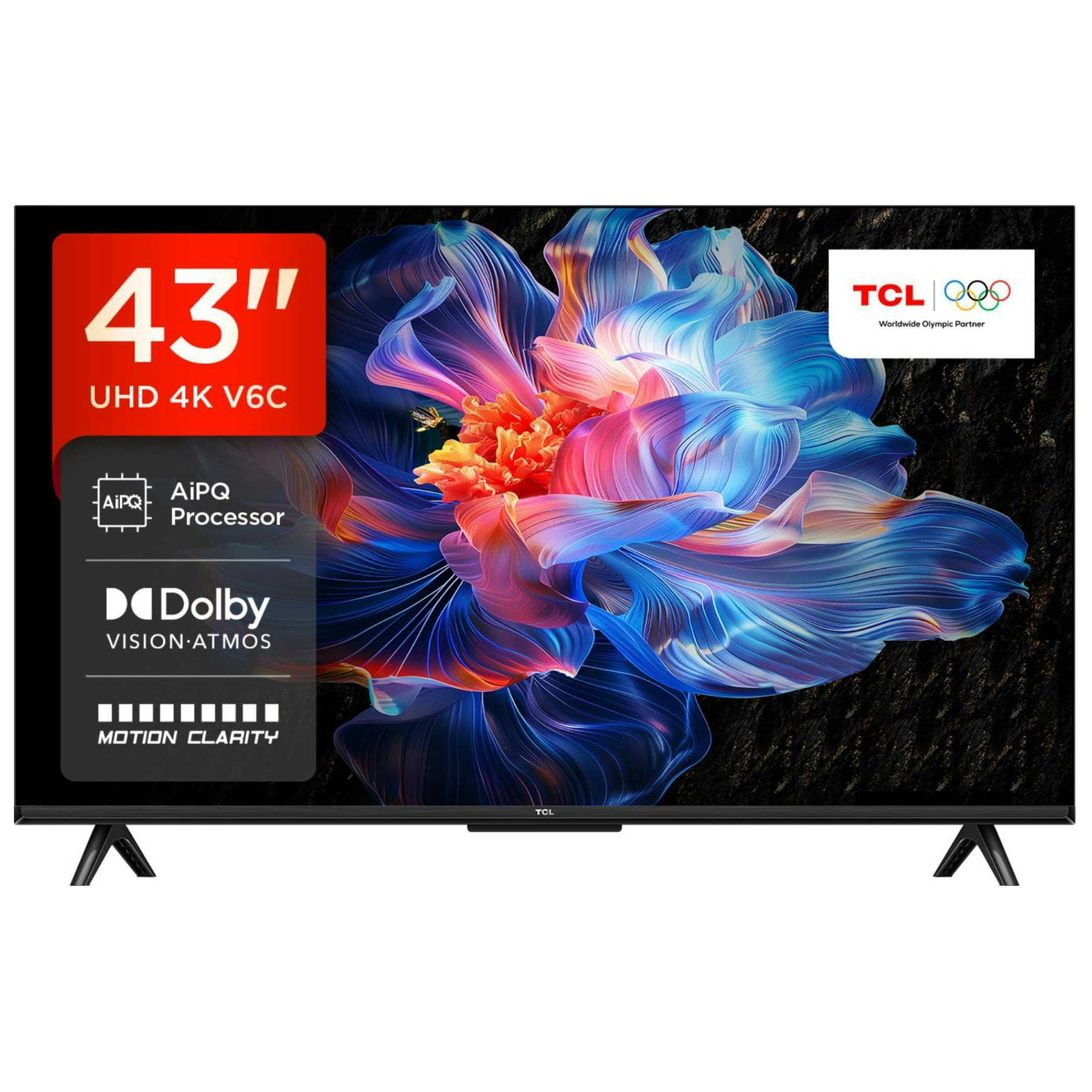 TCL 43V6C UK 43 4K Ultra HD HDR Smart Direct LED TV Dolby Vision Dolby