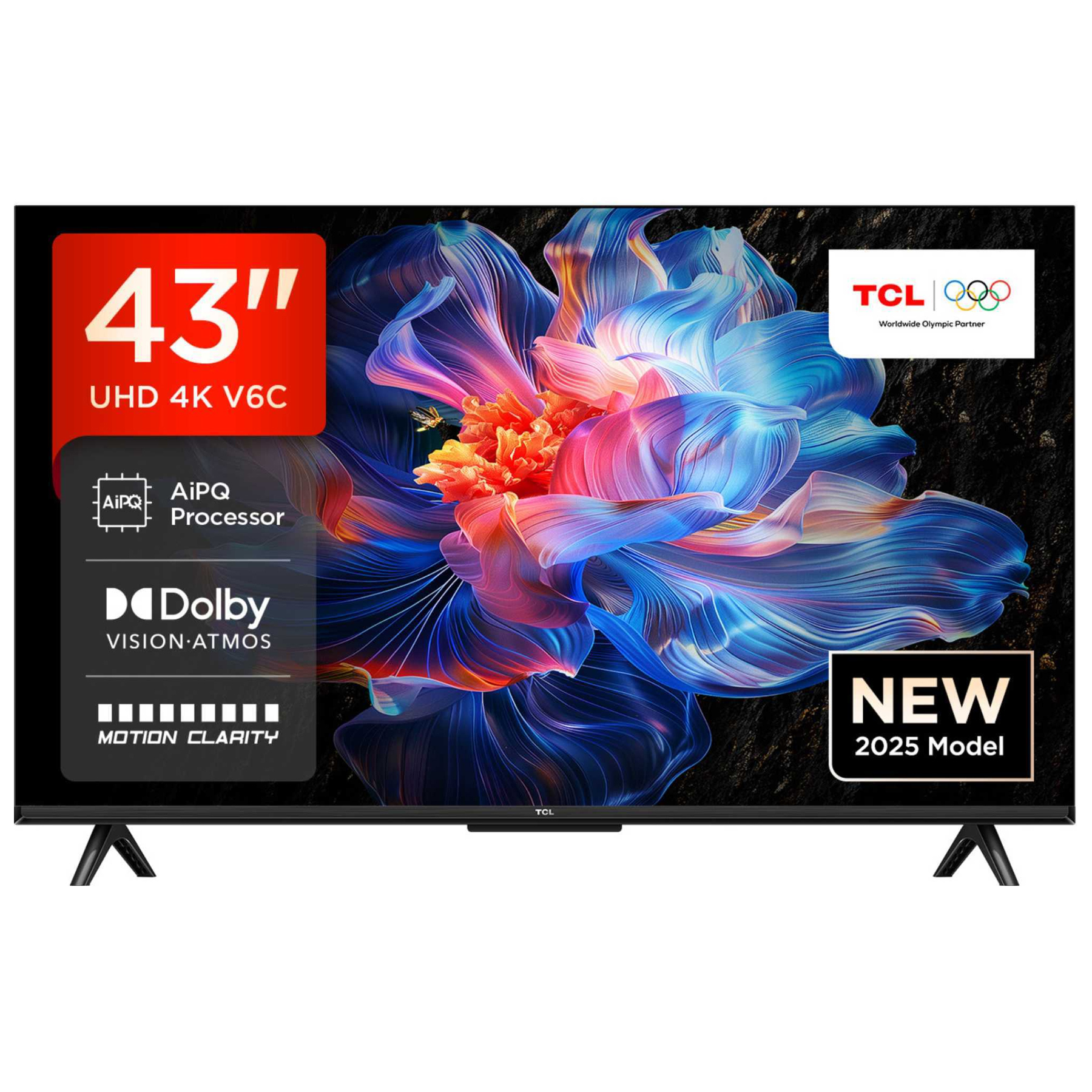 TCL 43V6C UK 43 4K Ultra HD HDR Smart Direct LED TV Dolby Vision Dolby