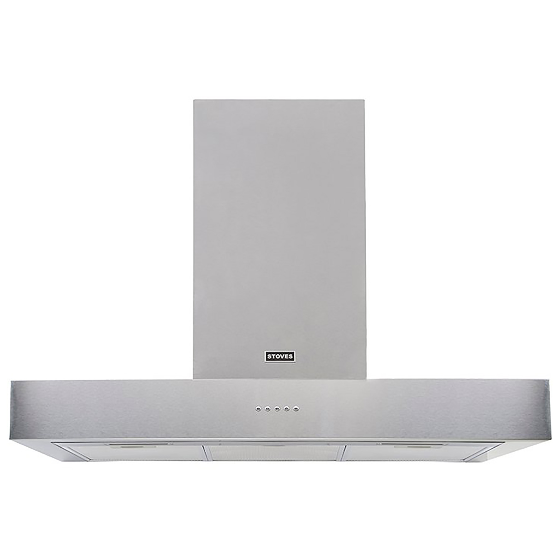 Image of Stoves 444410236 90cm Flat Sterling Chimney Hood in St Steel A Rated