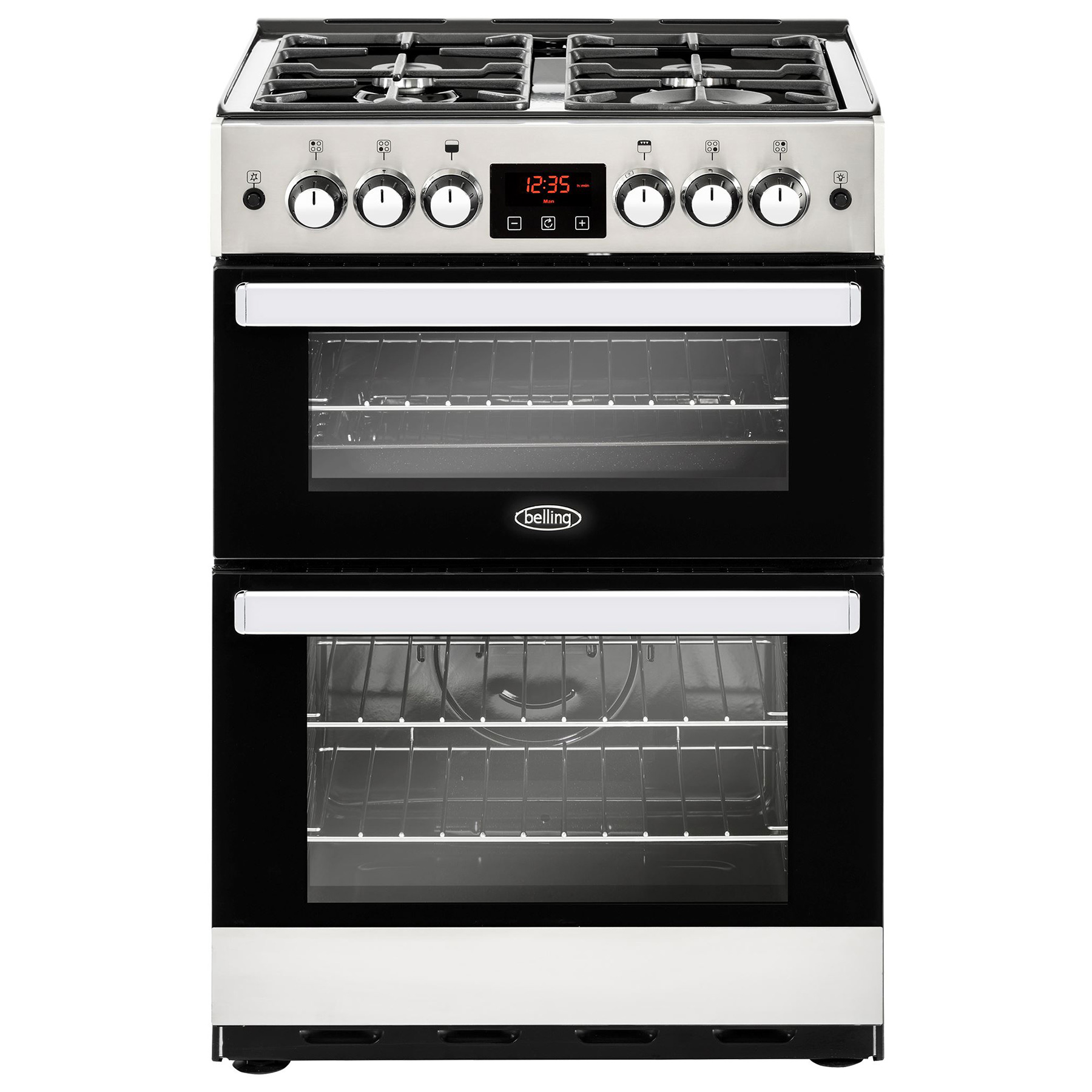 Image of Belling 444410825 60cm Cookcentre 60G Double Oven Gas Cooker in St Ste