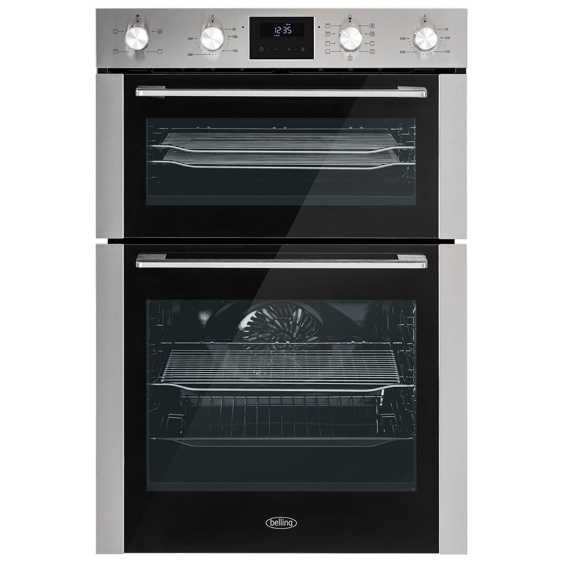 Image of Belling 444411402 90cm Built In Electric Double Oven in St Steel A Rat