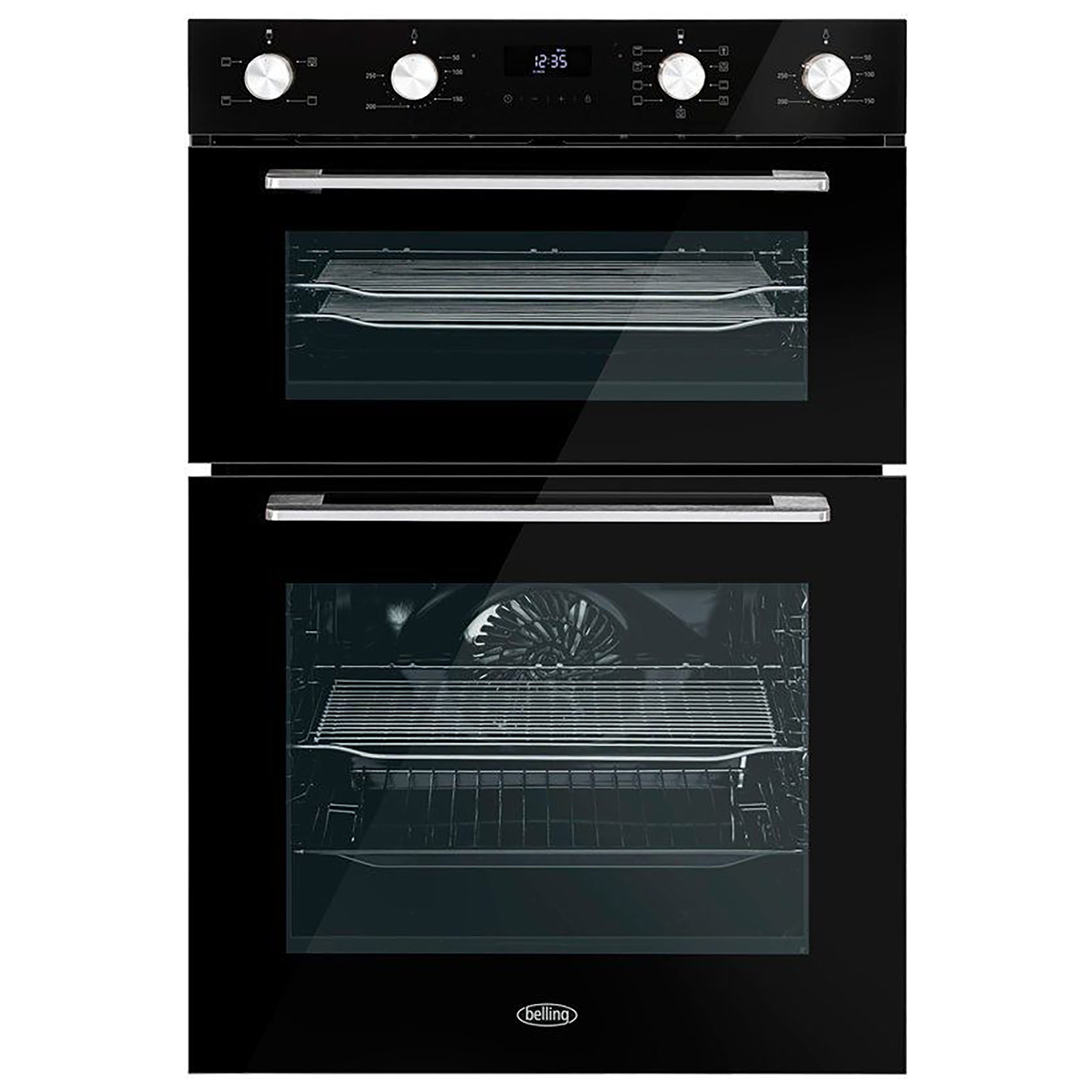 Belling 444411403 90cm Built In Electric Double Oven in Black A Rated