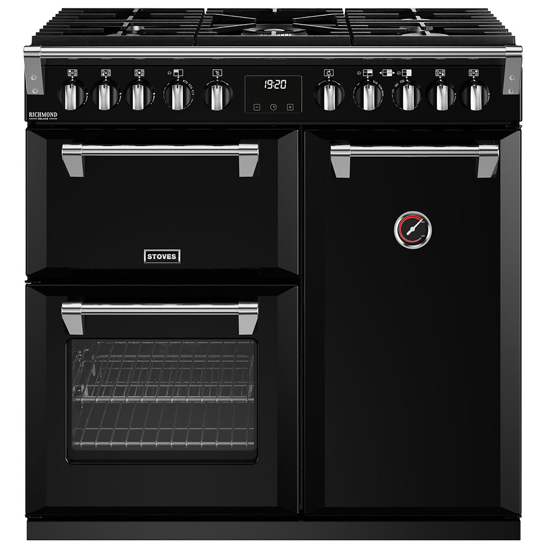 Image of Stoves 444411432 90cm Richmond DX D900DF Dual Fuel Range Cooker Black