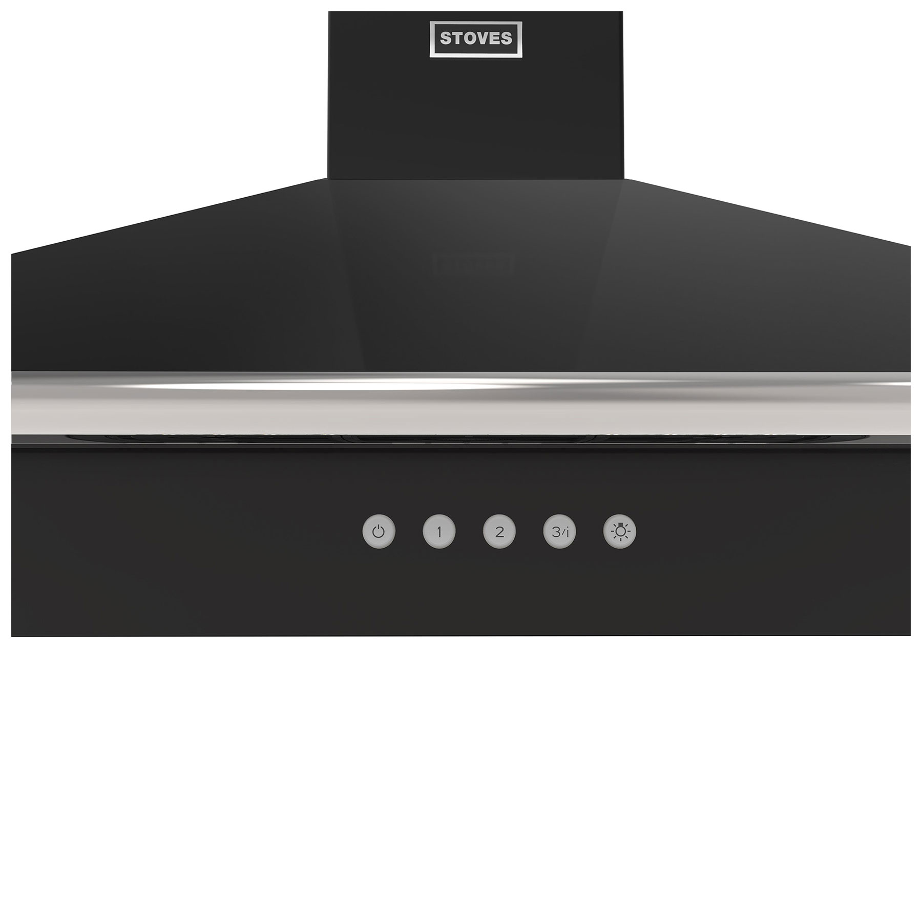 Stoves 444411658 100cm RICHMOND Pyramid Chimney Hood in Black with Chr, photo 2