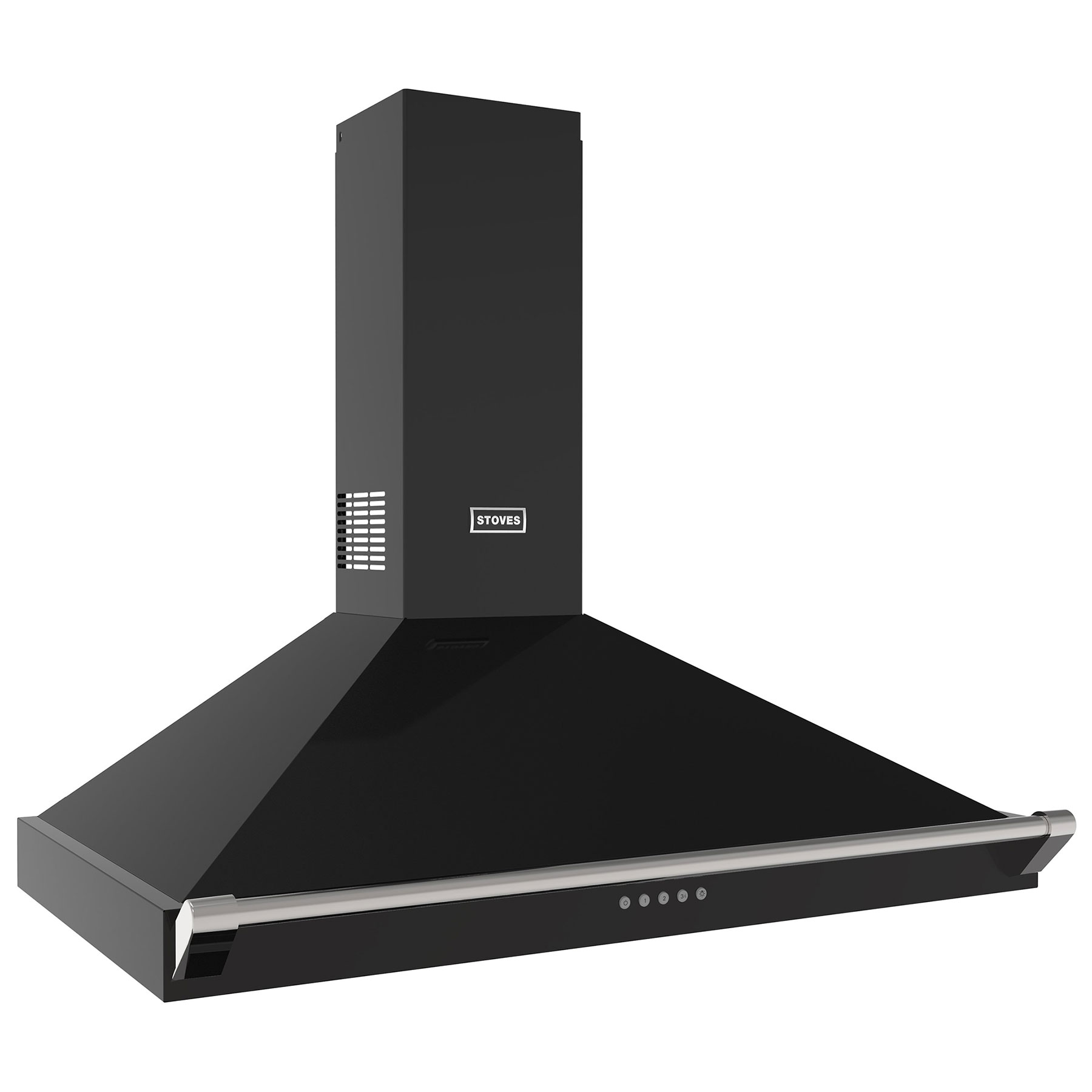 Stoves 444411658 100cm RICHMOND Pyramid Chimney Hood in Black with Chr, photo 4