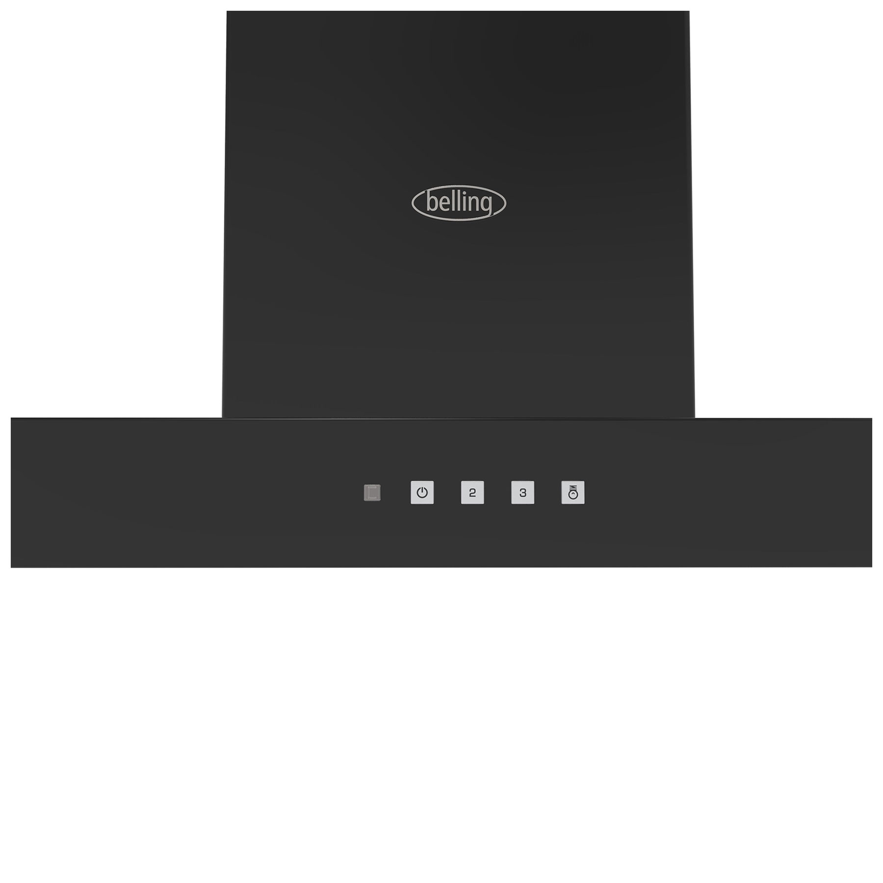 Belling 444411662 90cm COOKCENTRE T Shaped Chimney Hood in Black 3 Fan, photo 2