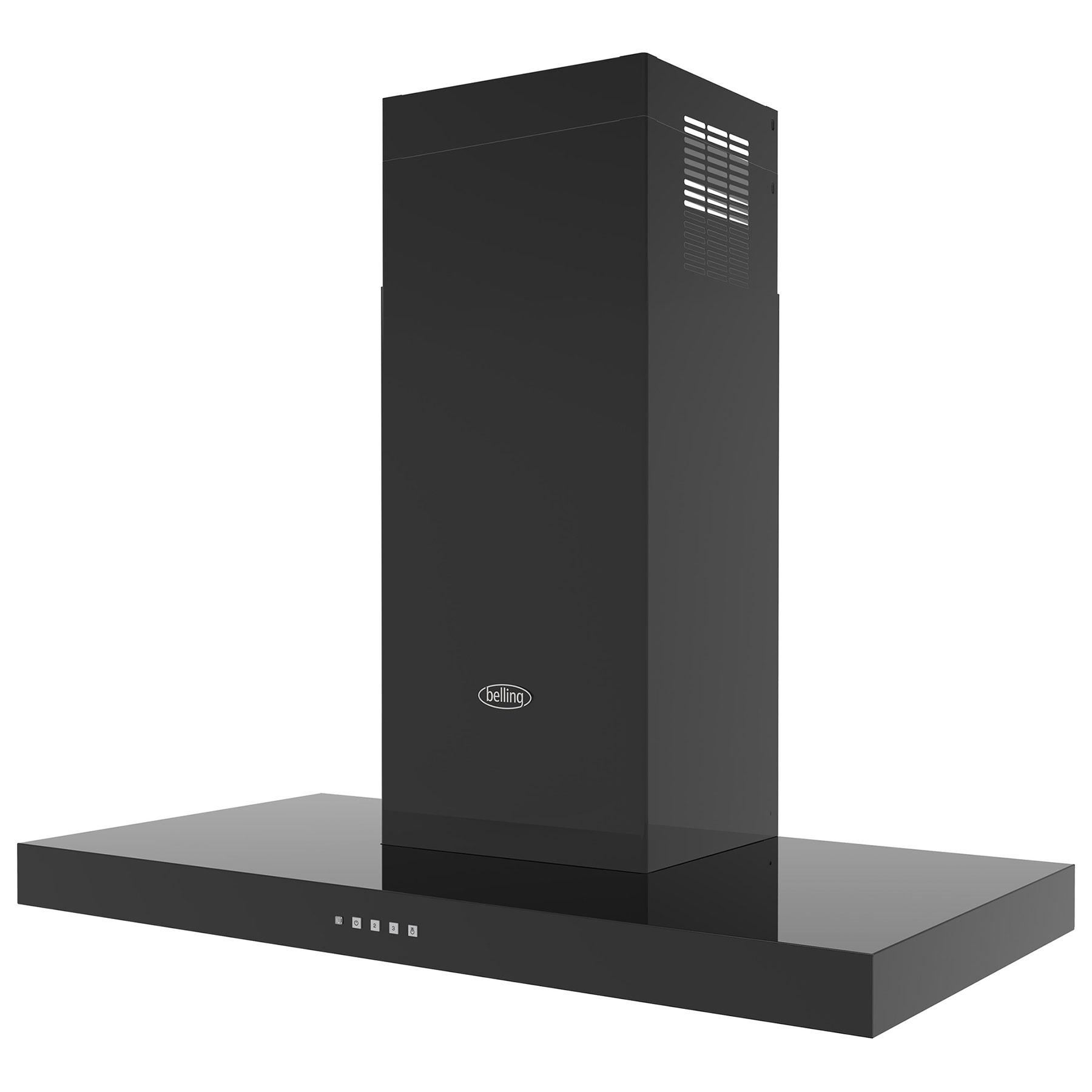 Belling 444411662 90cm COOKCENTRE T Shaped Chimney Hood in Black 3 Fan, photo 3