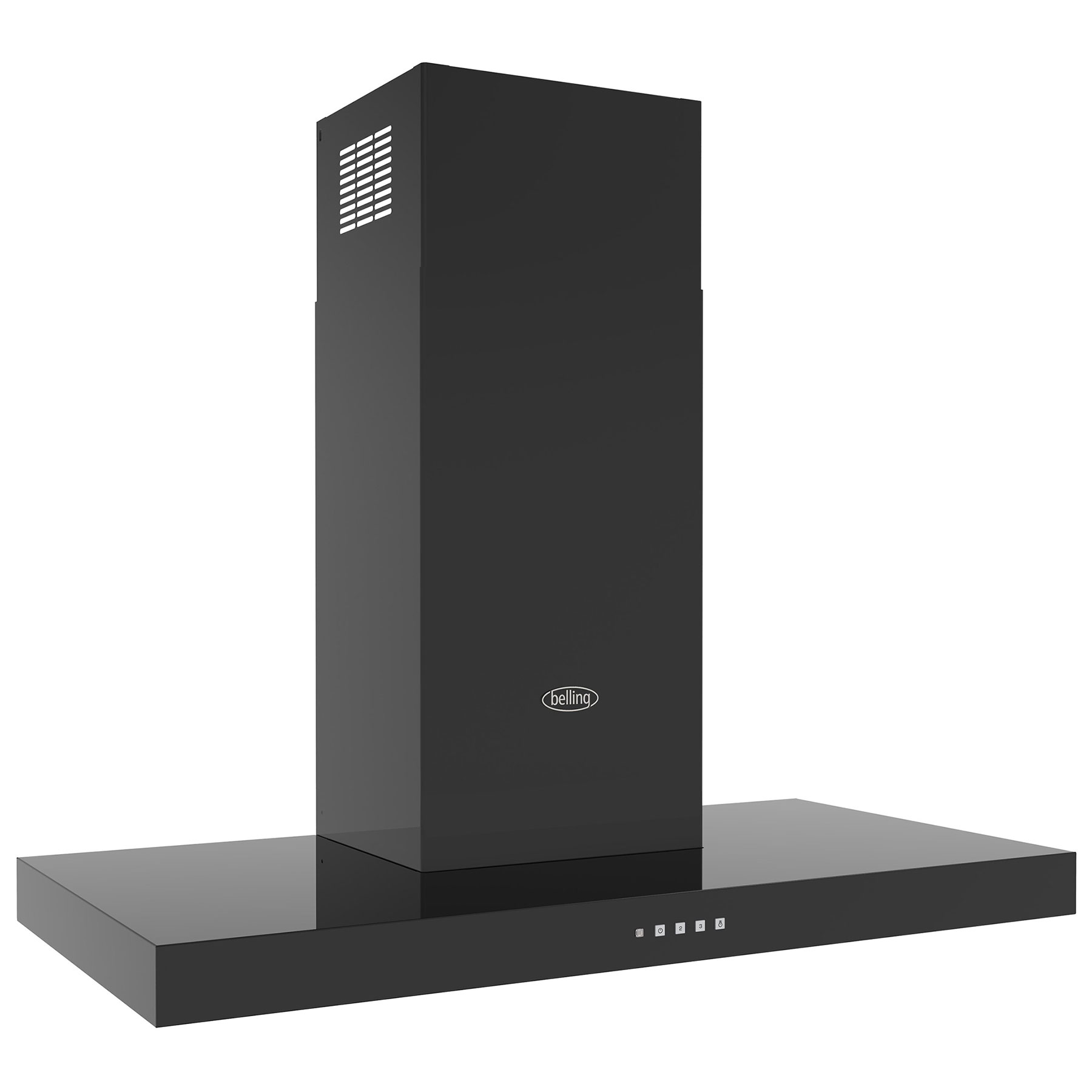 Belling 444411662 90cm COOKCENTRE T Shaped Chimney Hood in Black 3 Fan, photo 4