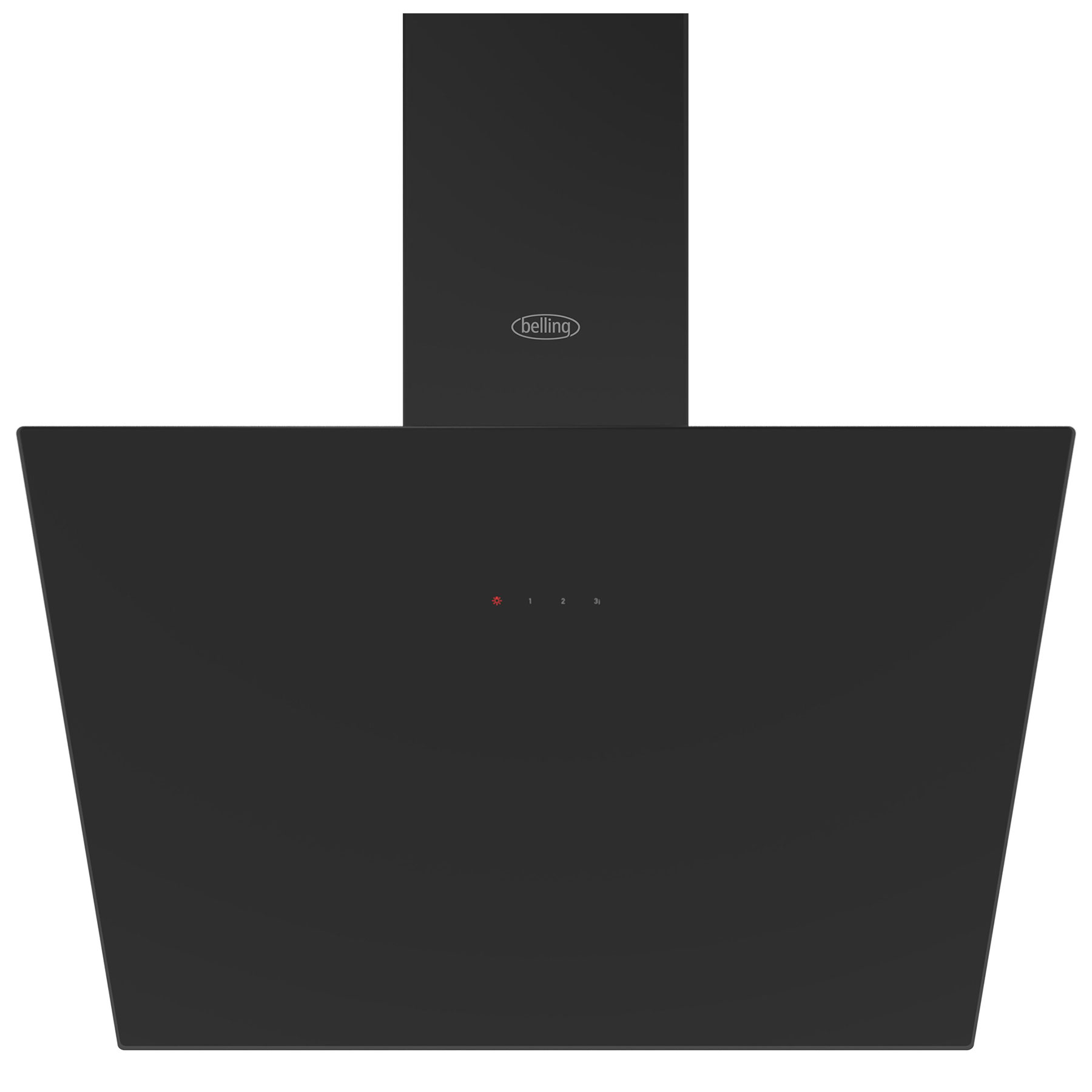 Belling 444411678 60cm Angled Chimney Hood in Black Glass 3 Fan Speeds, photo 2