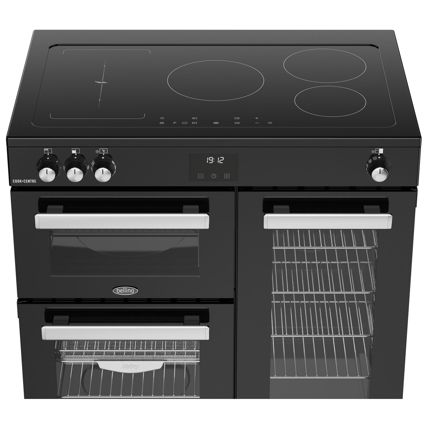 Belling 444411795 90cm Wide Cookcentre Induction Range Cooker in Black, photo 5