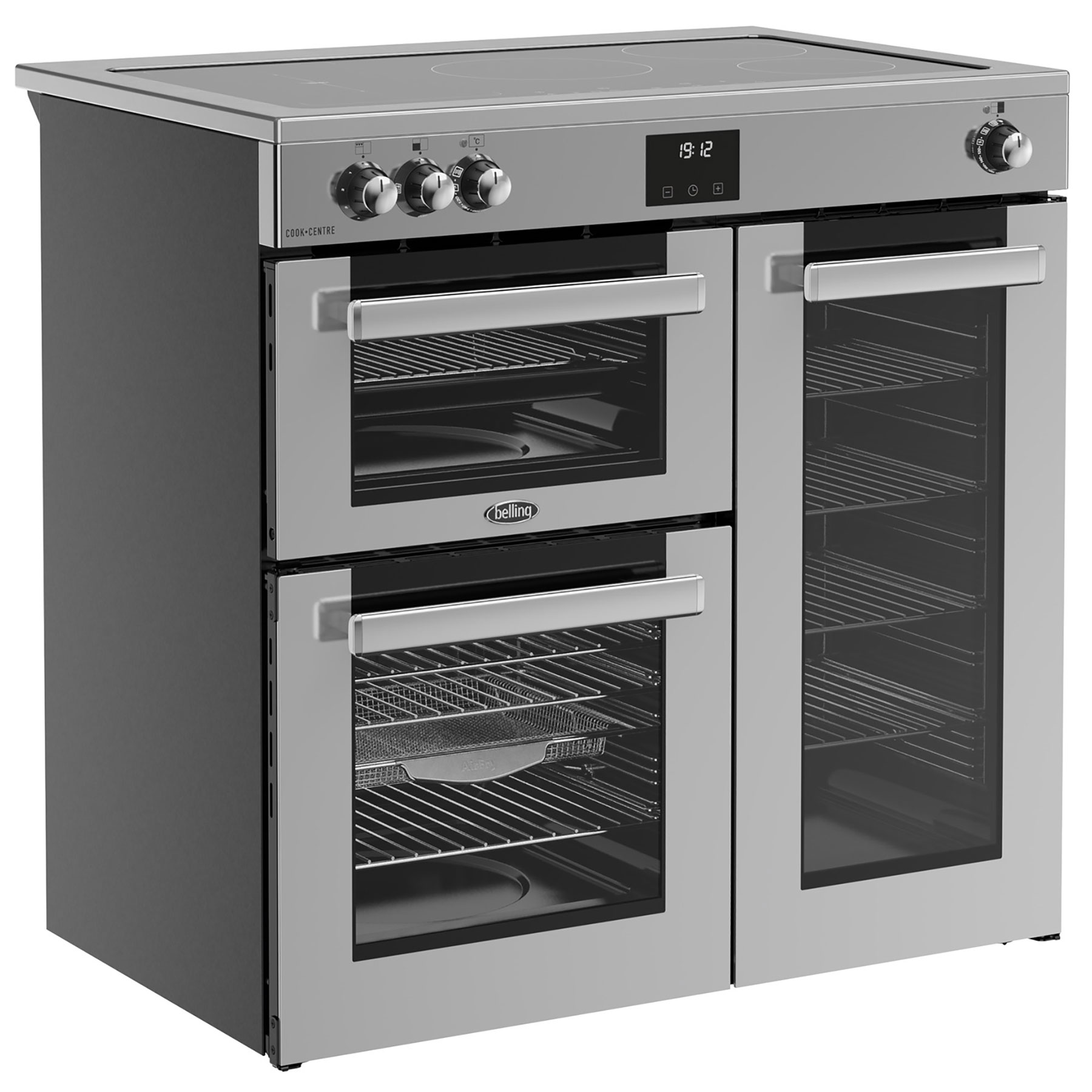Belling 444411796 90cm Wide Cookcentre Induction Range Cooker in Stain, photo 3