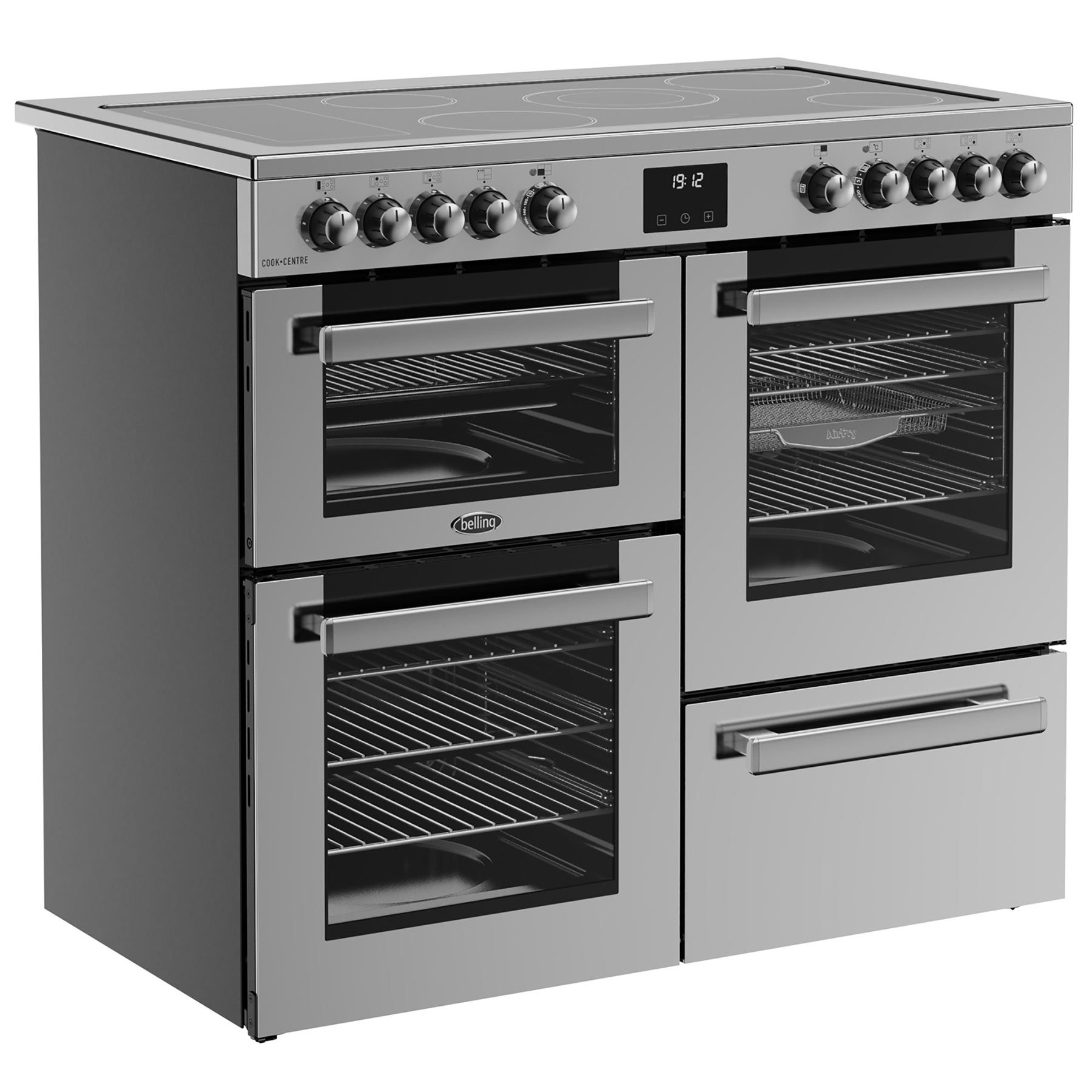Belling 444411798 100cm Wide Cookcentre Ceramic Range Cooker in Stainl, photo 3