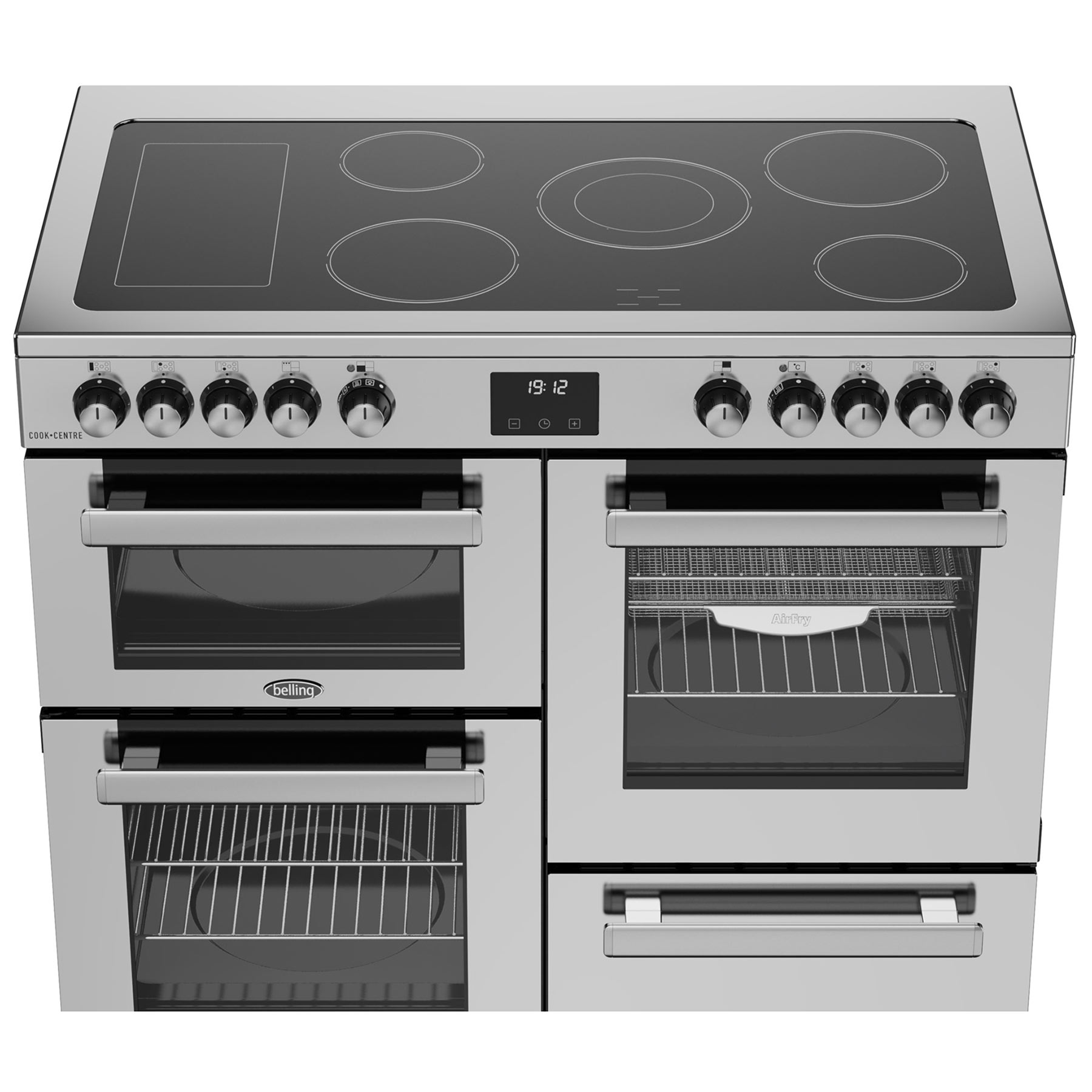 Belling 444411798 100cm Wide Cookcentre Ceramic Range Cooker in Stainl, photo 5